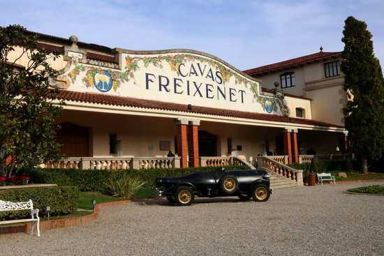 The entrance to Cavas Freixenet, Sant Sadurní d'Anoia, pictured in 2018