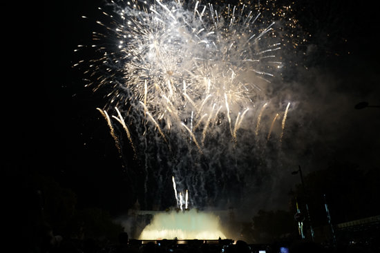 La Mercè's piromusical.