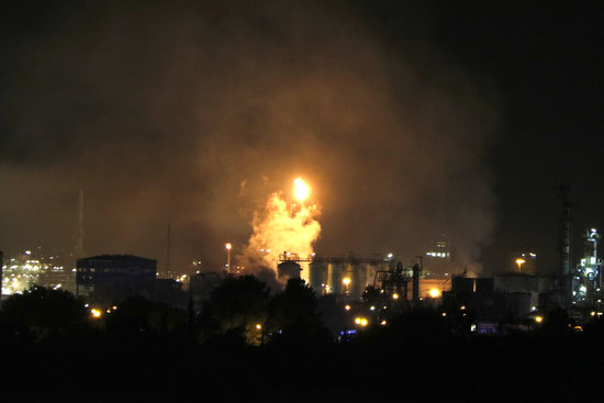 Explosion of a chemical plant in Tarragona on January 14, 2020