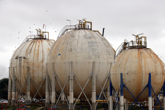 Three Ercros storage units at the Vila-seca plant, February 2020