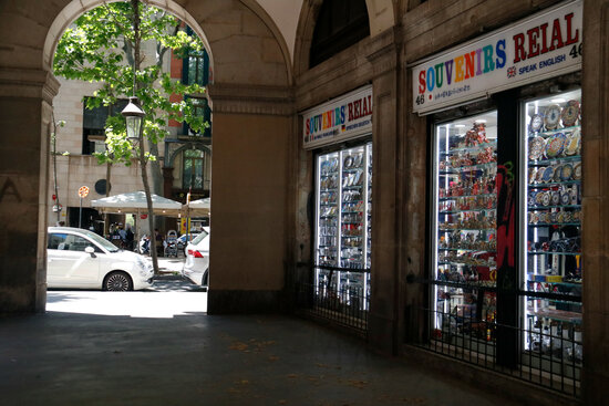 Souvenir shop on Barcelona's La Rambla