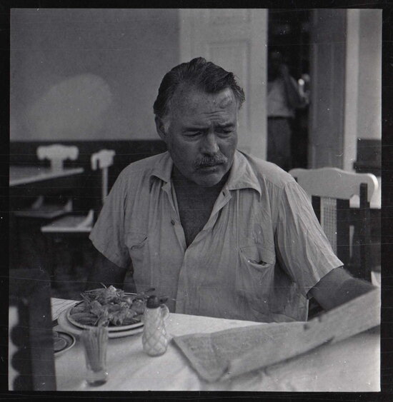 Frame of the 2021 documentary 'Hemingway' 