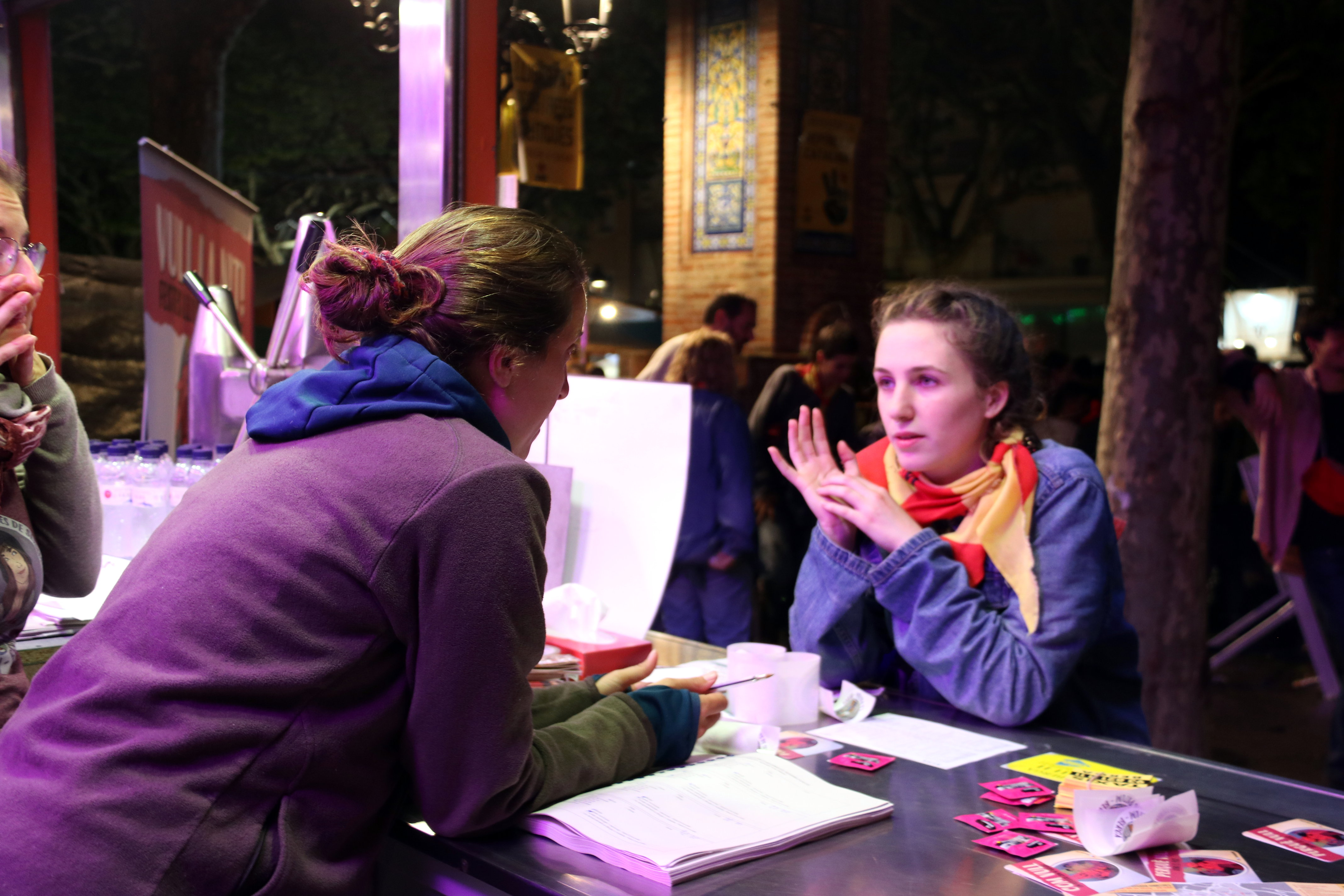 A 'purple point' in Berga.