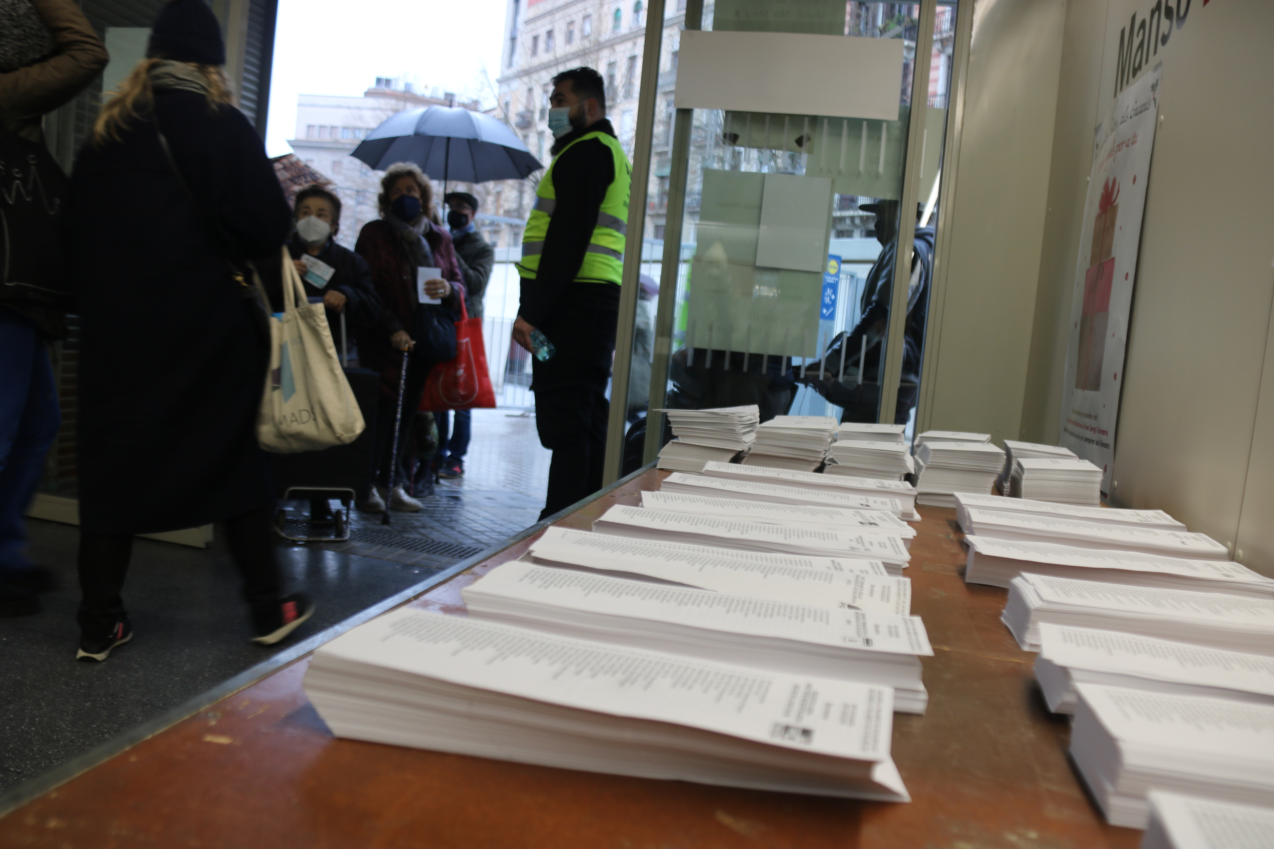 Ballot papers for the last Catalan elections on 2021