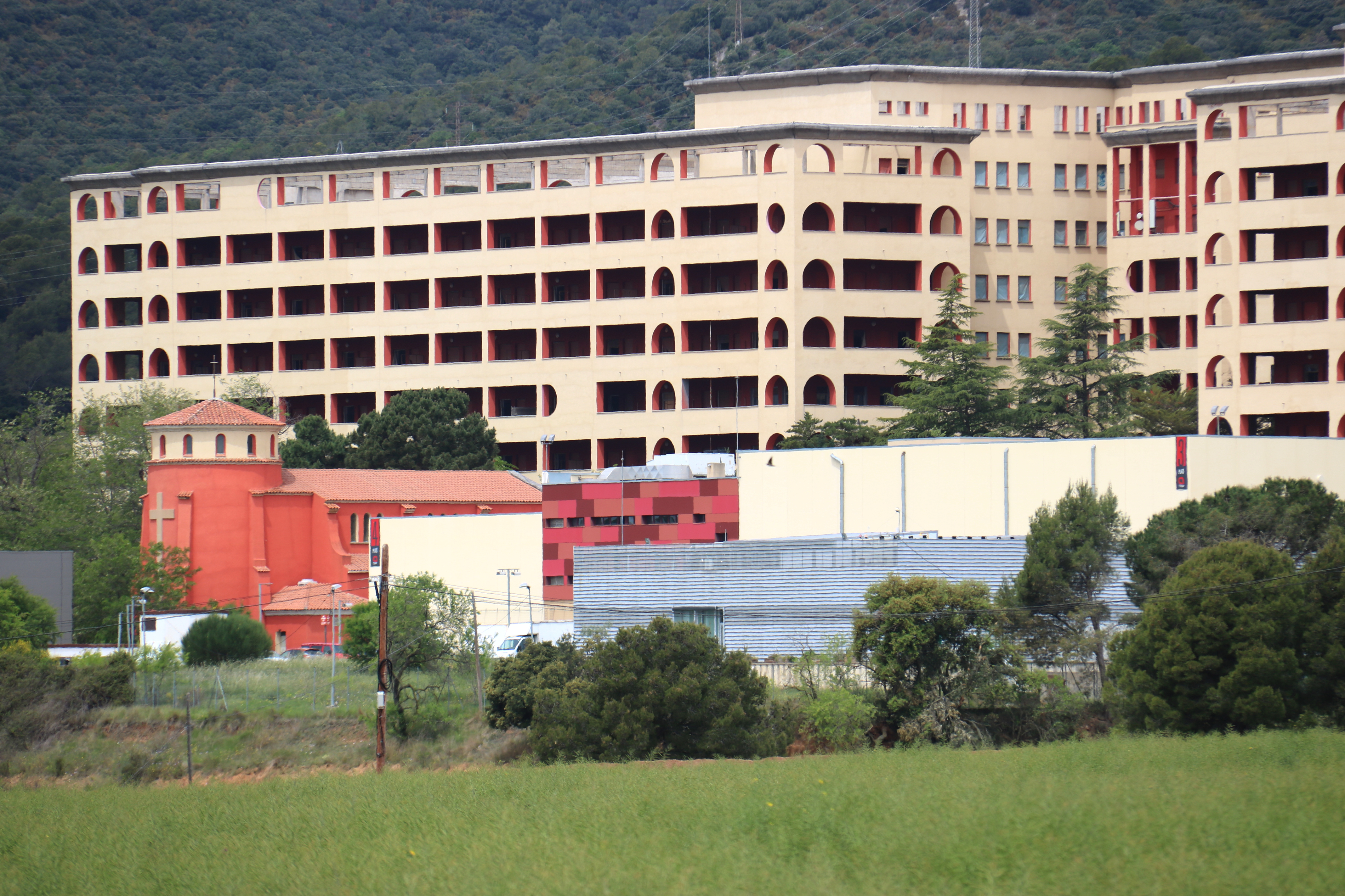 A view of the Parc Audiovisual de Catalunya in the old Hospital del Tòrax in Terrassa