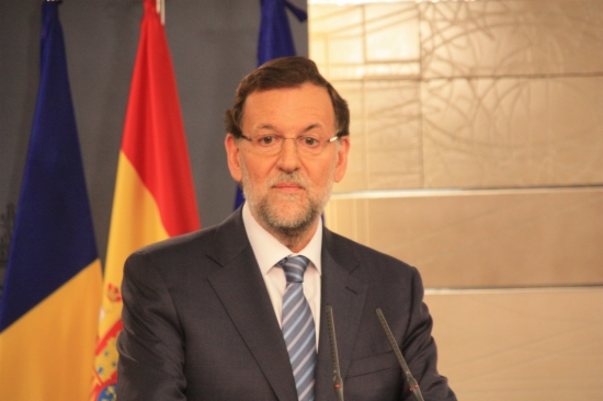 The Spanish Prime Minister Mariano Rajoy during his press conference on Monday (by Roger Pi)