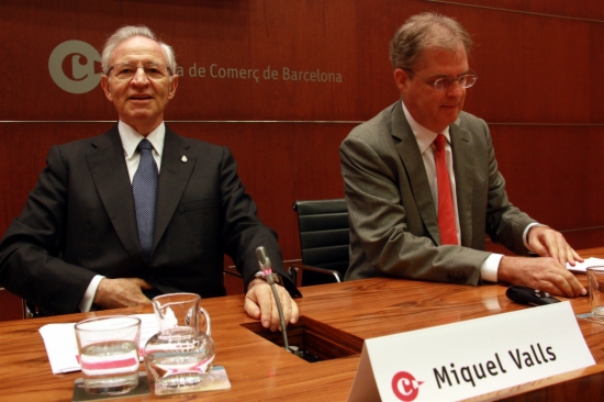 The President of Barcelona's Chamber of Commerce, Miquel Valls (by L. Roma)