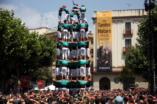 The Castellers de Vilafranca in Mataró (by ACN)