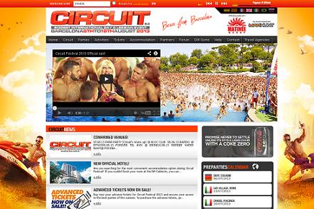 The website of the 'Circuit Festival', which takes place in Barcelona (by Circuit)