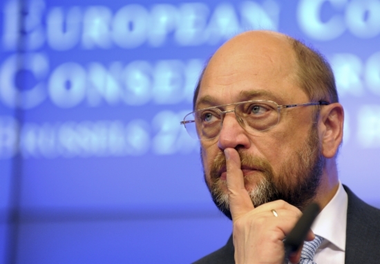 The President of the European Parliament, Martin Schulz (by Reuters)