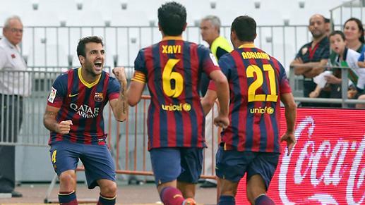 Xavi scored the Catalans' second goal (by FC Barcelona)