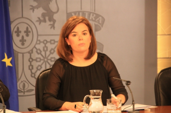 The Spanish Deputy Prime Minister, Soraya Sáenz de Santamaría (by ACN)