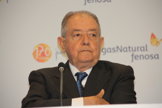 The President of Gas Natural Fenosa, Salvador Gabarró, earlier this year (by ACN)
