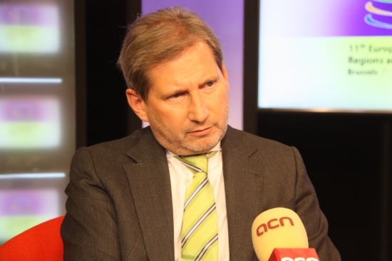 The European Commissioner for Regional Policy, Johannes Hahn, interviewed by the CNA (by B. Blay)