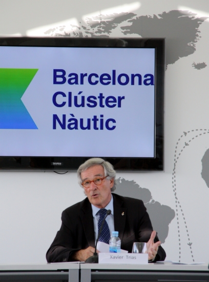 The presentation of Barcelona's Boat Cluster, with the Mayor of Barcelona, Xavier Trias (by ACN)