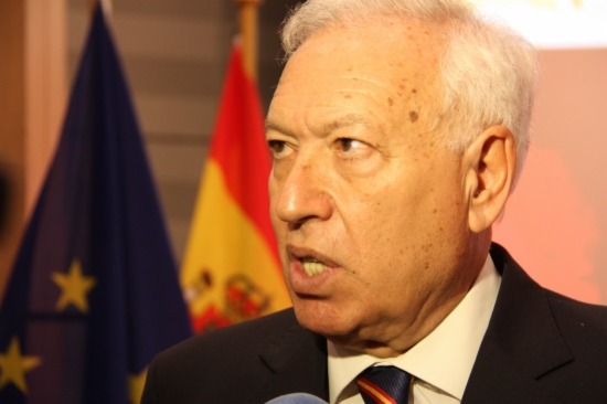 The Spanish Foreign Affairs Minister, José Manuel García Margallo, a few weeks ago (by ACN)