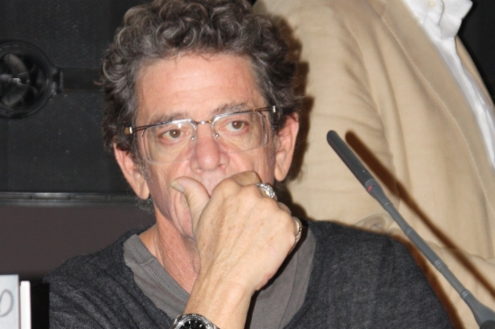 Lou Reed presenting 'Pass Thru Fire' in Barcelona in 2009 (by G. Sánchez)