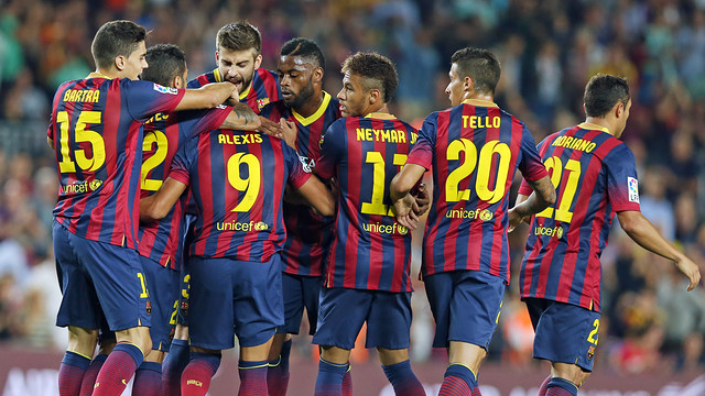 Barça players offered a great performance against Valladolid (by FC Barcelona)