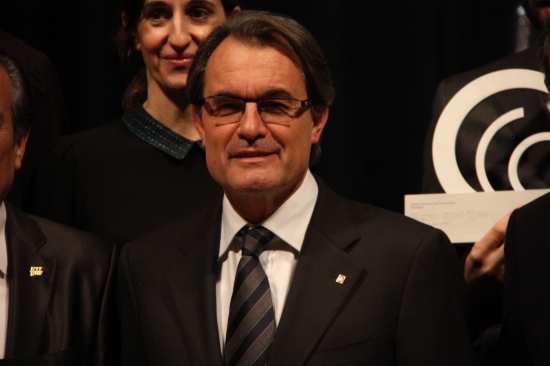 Artur Mas, President of the Catalan Government, on Thursday evening (by P. Francesch)
