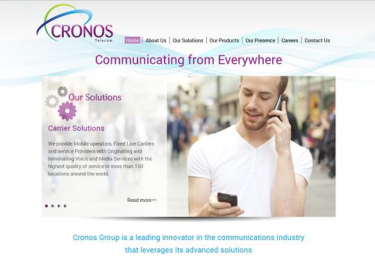 The website of Cronos Group (by ACN / Cronos Group)