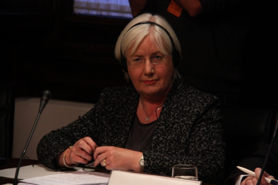 Patricia Ferguson, Labour Party MP from Scotland, at the Catalan Parliament (by A. Moldes)