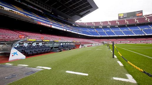 An image of Barça's stadium, the Camp Nou (by FC Barcelona)