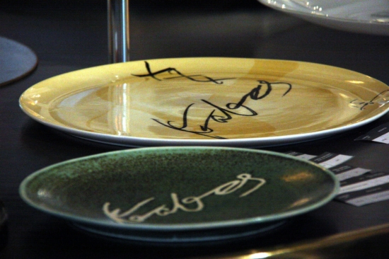 Some of Can Fabes' special plates (by P. Solà)