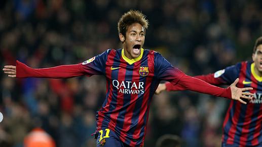 Neymar scored two goals against Villareal (by FC Barcelona)