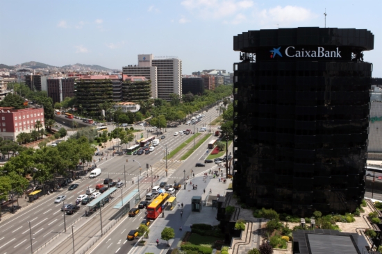 CaixaBank's headquarters, located in Barcelona's Diagonal Avenue (by ACN)
