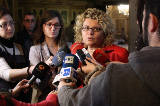 Marina Geli at the Catalan Parliament on Tuesday (by A. Moldes)