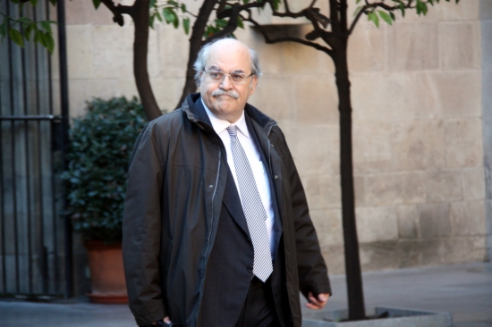 Andreu Mas-Colell, On Tuesday, before the weekly Cabinet Meeting (by M. Sierra)