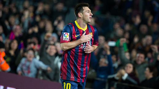 Leo Messi scored two goals against Getafe in his return after an almost two month long break (by FC Barcelona)