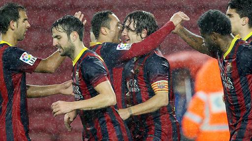 Puyol scored Barça's second goal (by FC Barcelona)