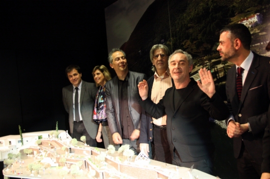 The presentation of Ferran Adrià's (second from the right) elBulli1846 project (by ACN)