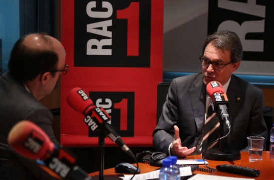 The Catalan President, Artur Mas, during the interview (by J.Bedmar)
