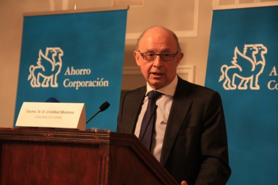 The Spanish Finance Minister, Cristóbal Montoro, last week in Madrid (by R. Pi de Cabanyes)
