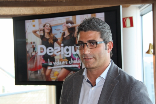 Jadraque presenting Desigual's results for 2013 (by J. Molina)