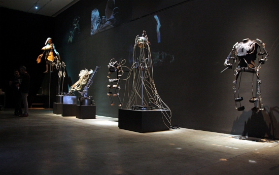 Some of the robotic devices on show (by P. Cortina)