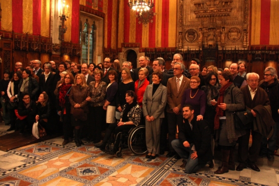A family picture of the organisation backing Barcelona's European Capital of Volunteering (by P. Solà)
