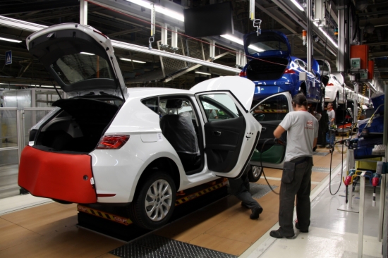 Seat León's production chain in Martorell's factory (by ACN)