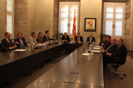 The Catalan Government's Advisory Council for the National Transition met this Monday (by P. Mateos)
