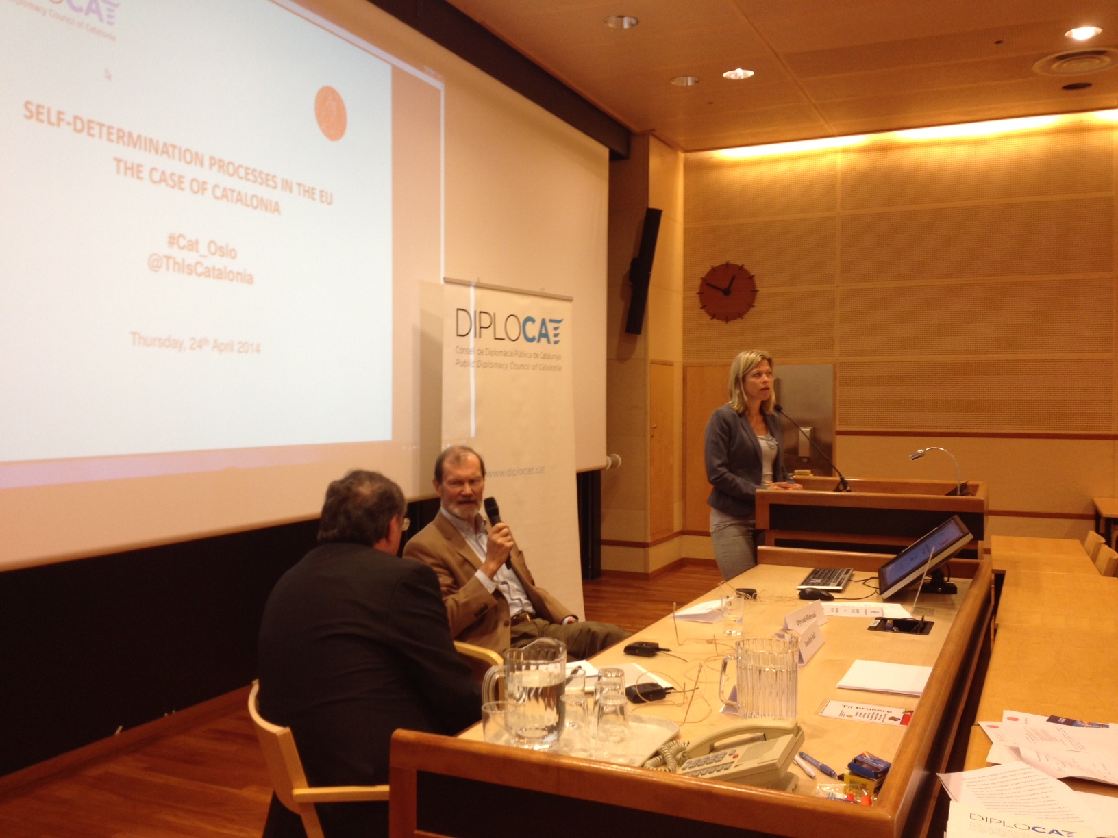 An image of the debate held on Thursday at the University of Oslo (by Diplocat)