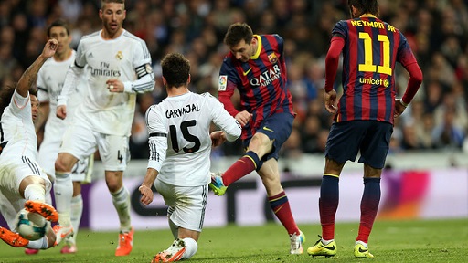Messi and Neymar in the last win to Real Madrid (by FC Barcelona)