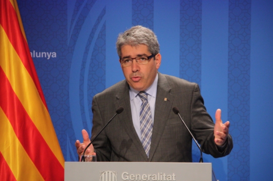 The Catalan Government's Spokesperson and Minister for the Presidency, Francesc Homs (by R. Garrido)