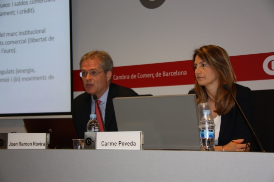The Barcelona Chamber of Commerce presenting its study (by J. Molina)