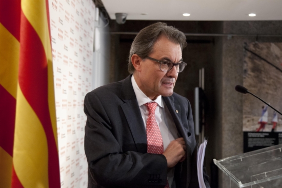 The Catalan President, Artur Mas, before his press conference in Madrid after meeting with Mariano Rajoy (by G. Sanz de Sandoval)