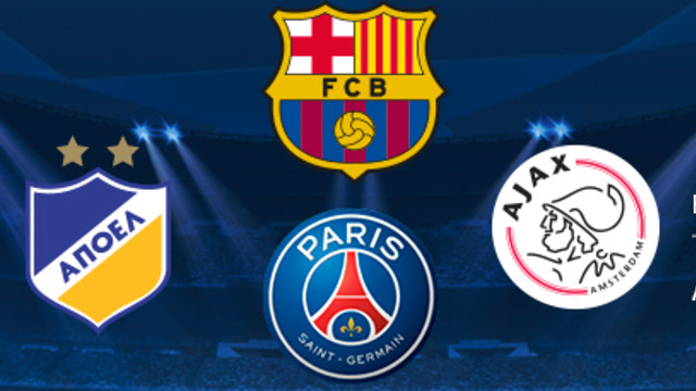 Barça to face PSG, Ajax and APOEL in the Champions League (by FC Barcelona)