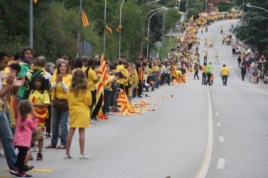 The 2013 Catalan Way towards Independence, spanning 400km without interruption (by ACN)