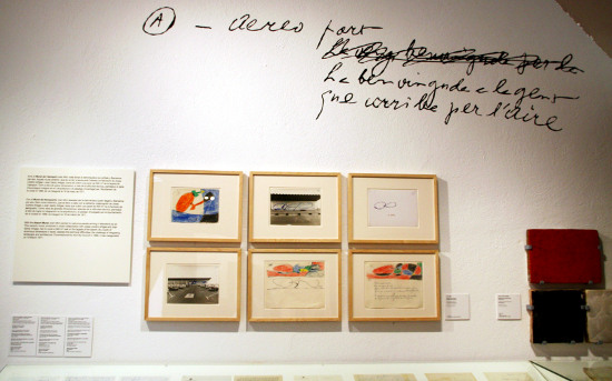 Sketches for Miró's aiport mosaic (by N. Sinkeviciute)