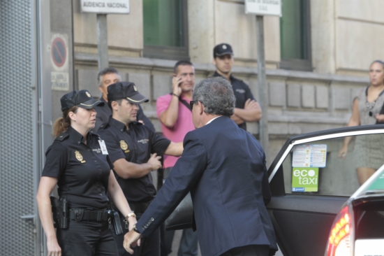 Jordi Pujol Ferrussola, son of the former Catalan President Jordi Pujol, arriving at the Audiencia Nacional (by R. Pi de Cabanyes)